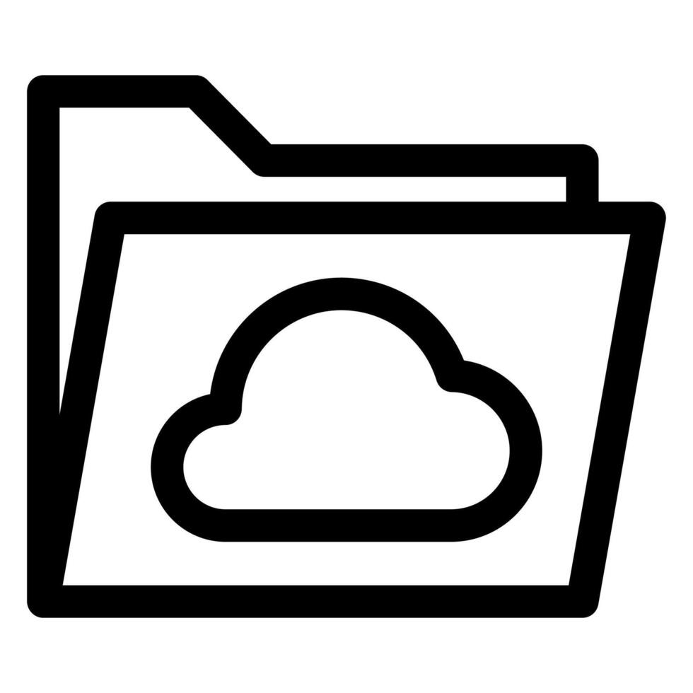 cloud line icon illustration isolated on white background vector