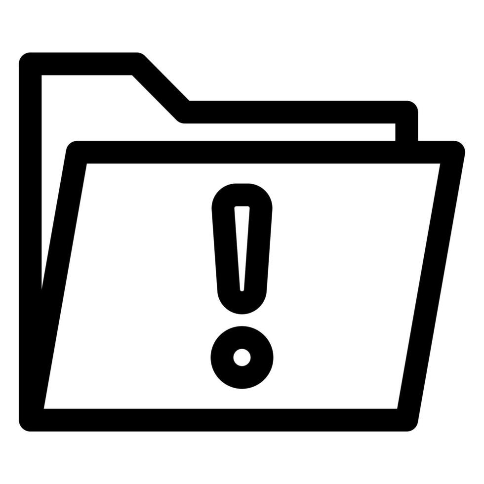 warning line icon illustration isolated on white background vector