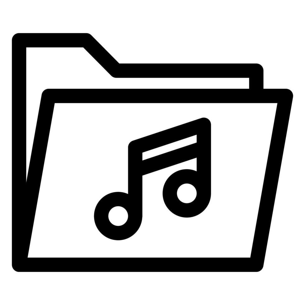 audio line icon illustration isolated on white background vector