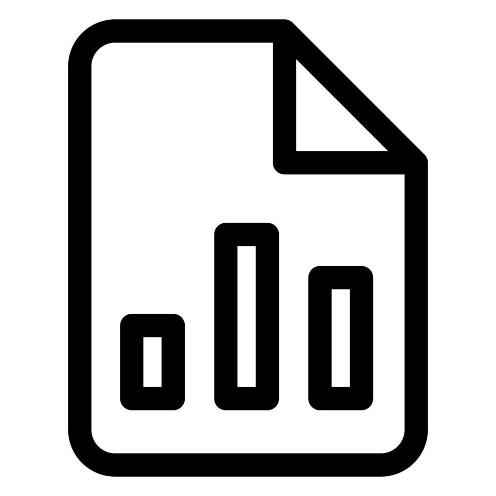 chart line icon illustration isolated on white background vector