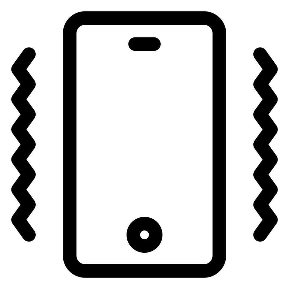 mobile line icon illustration isolated on white background vector