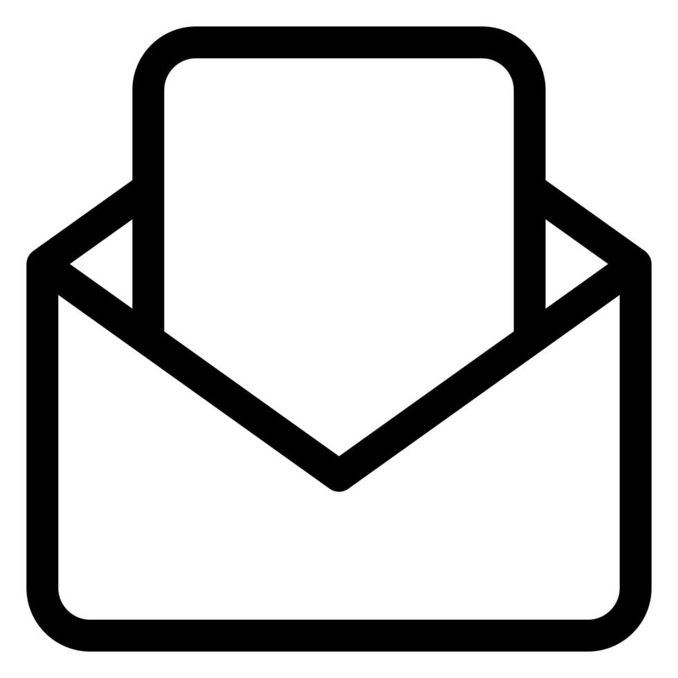 envelope line icon illustration isolated on white background vector