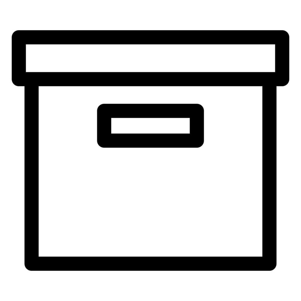 archive line icon illustration isolated on white background vector