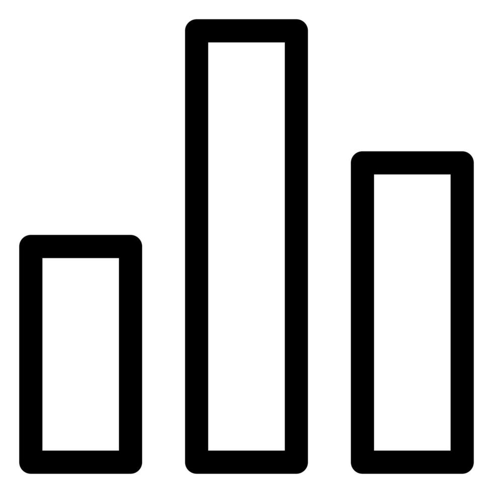 chart line icon illustration isolated on white background vector
