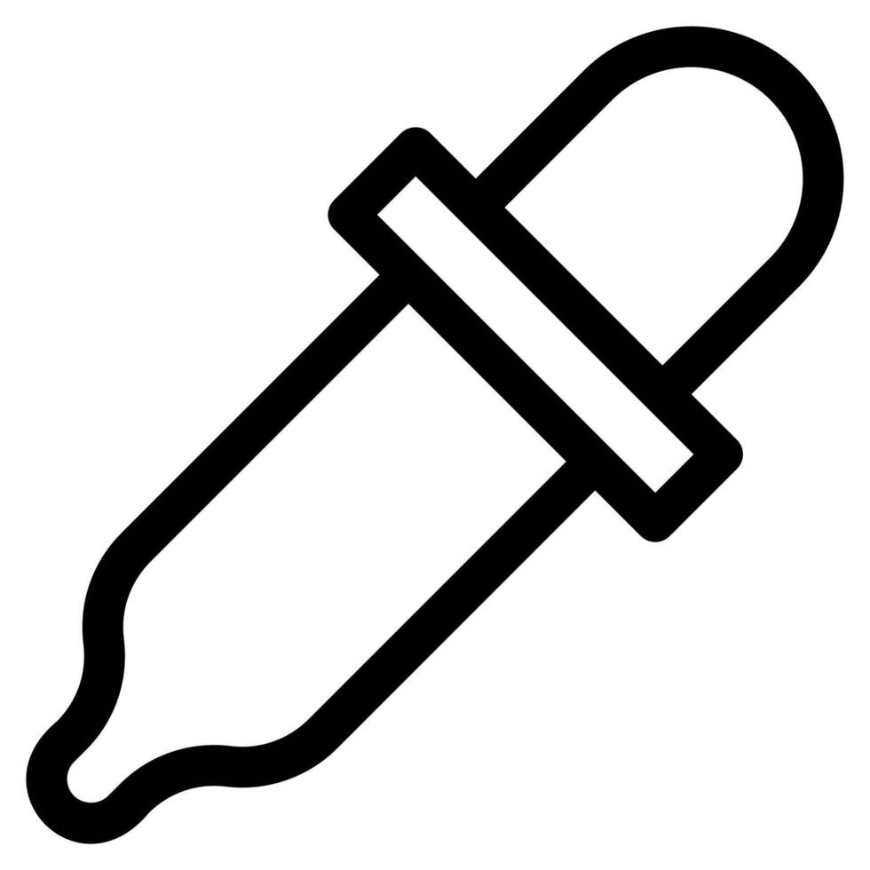 dropper line icon illustration isolated on white background vector