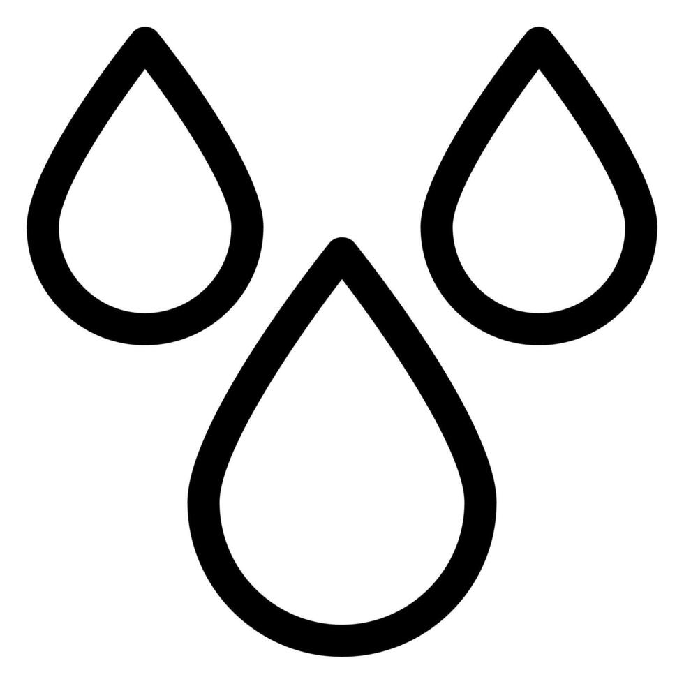drops line icon illustration isolated on white background vector