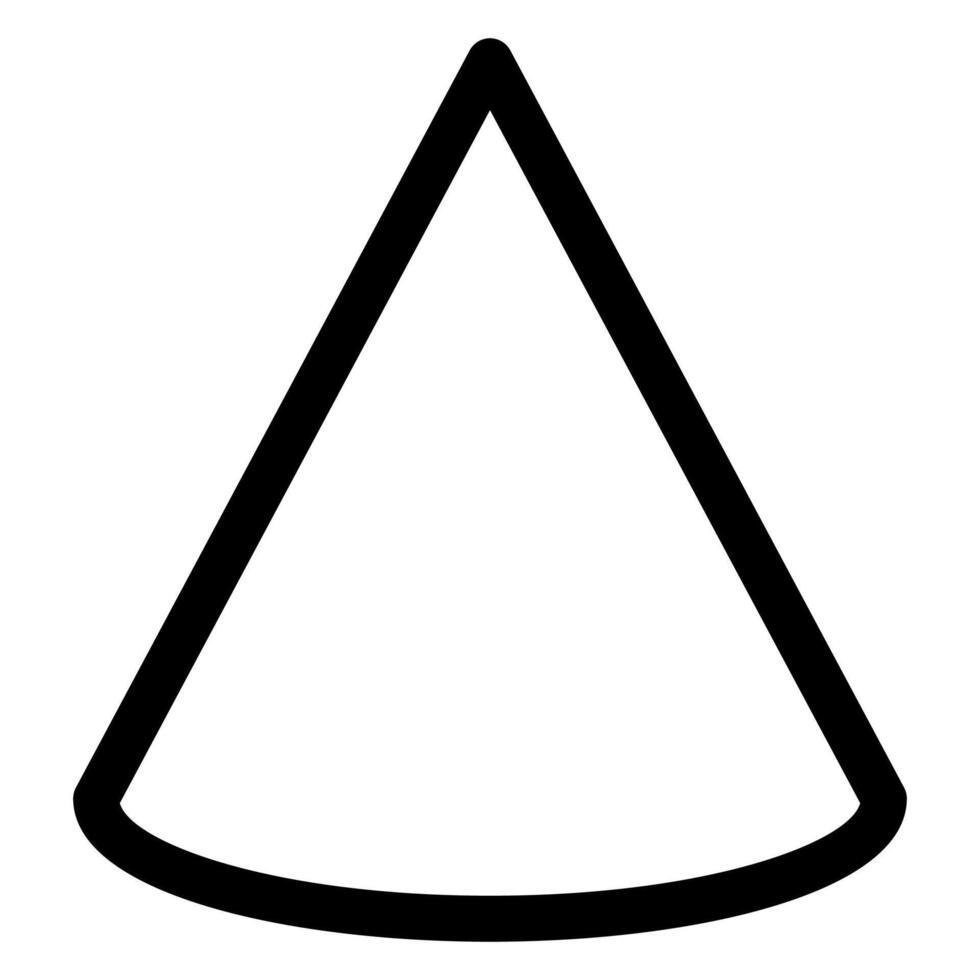 cone line icon illustration isolated on white background vector