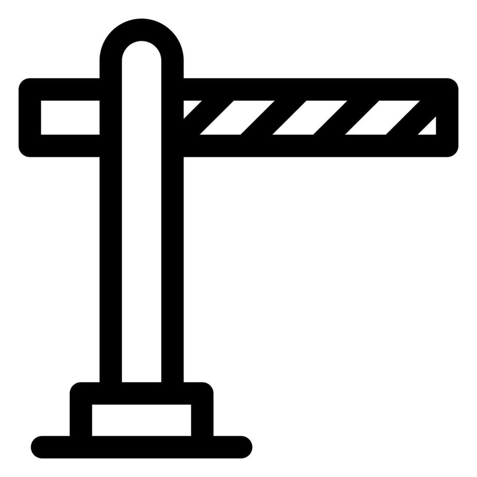 barrier line icon illustration isolated on white background vector