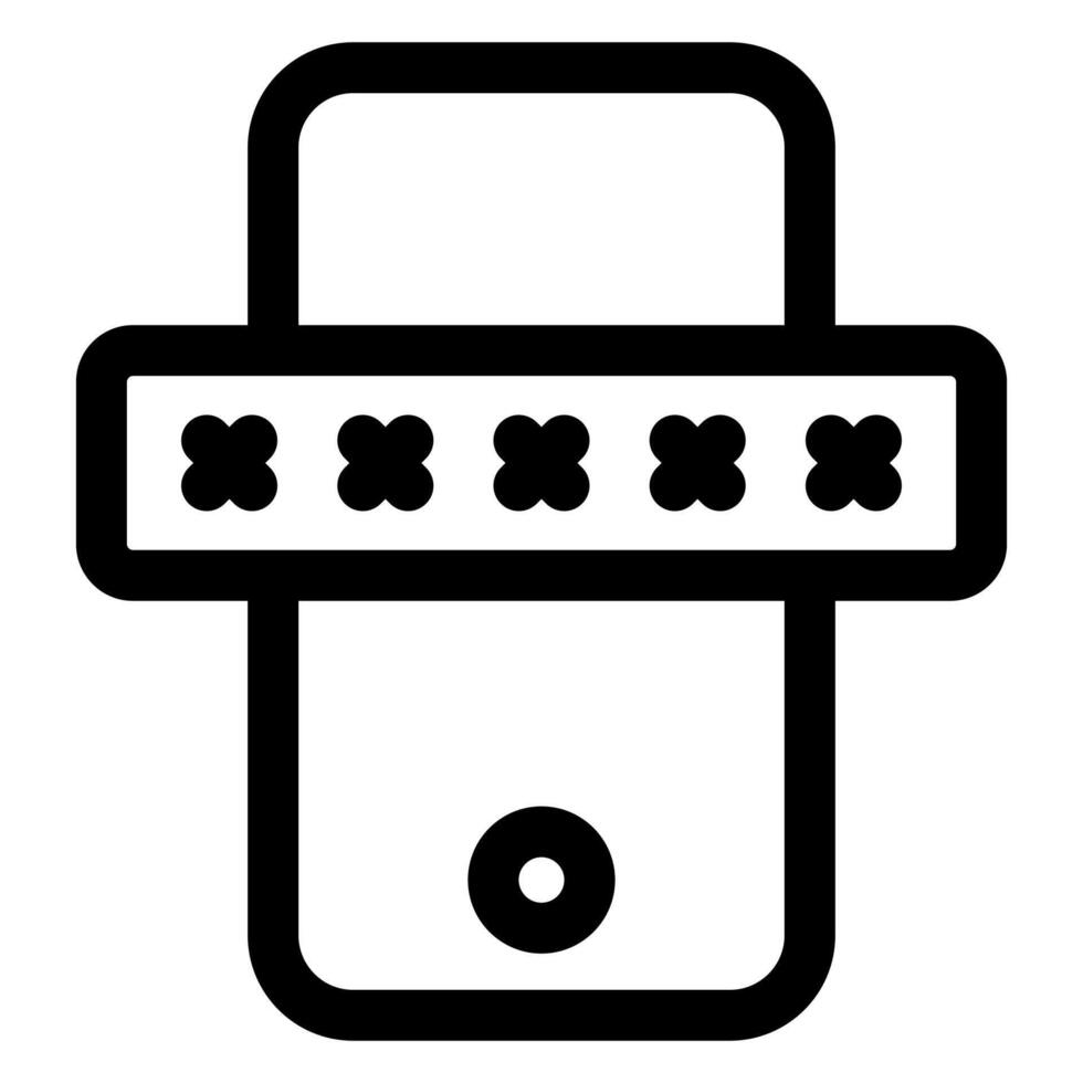 password line icon illustration isolated on white background vector