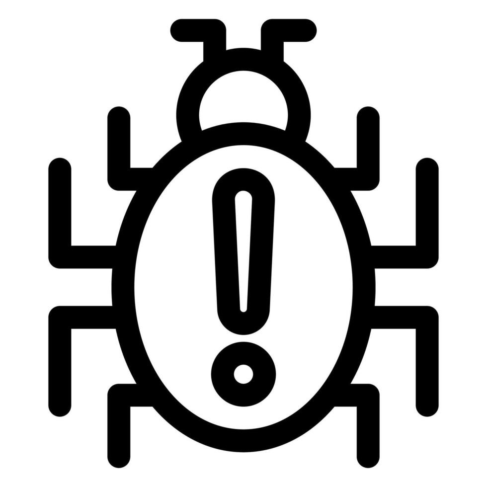infection line icon illustration isolated on white background vector