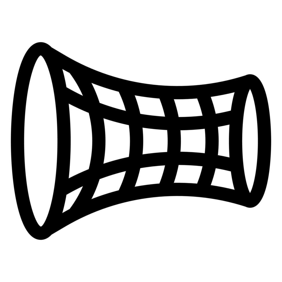 wormhole line icon illustration isolated on white background vector