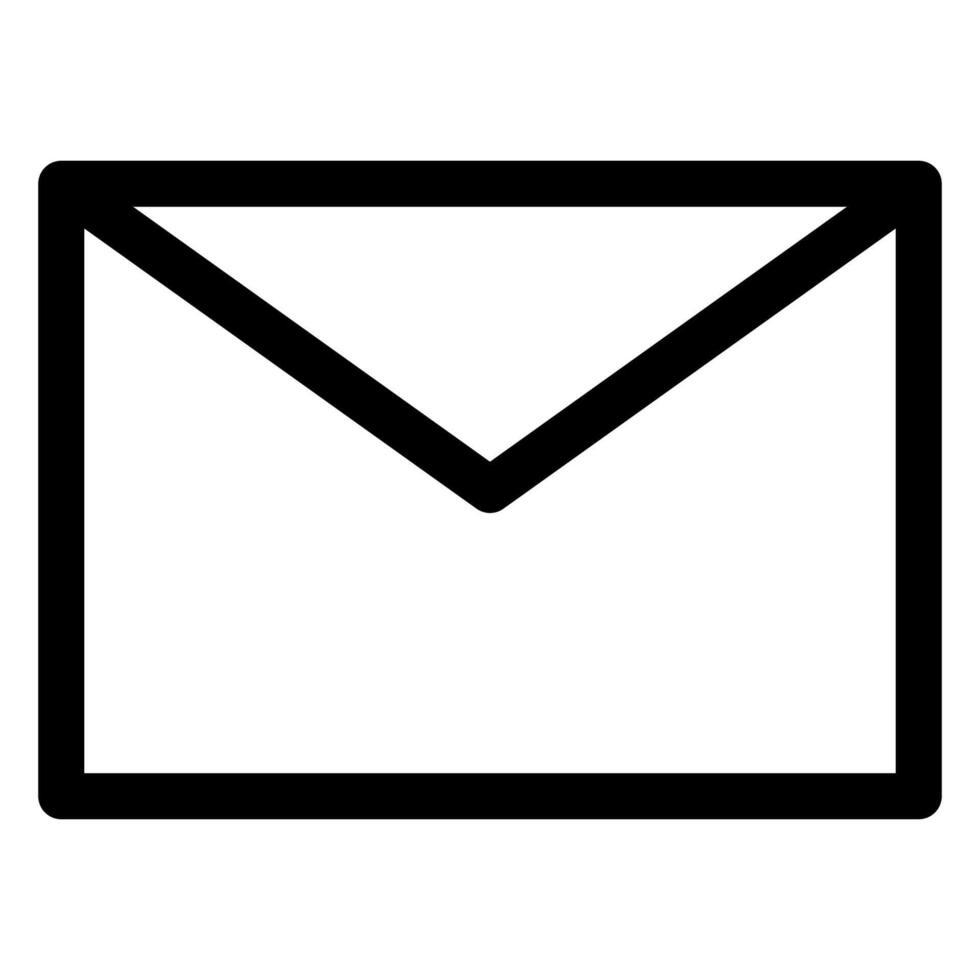 envelope line icon illustration isolated on white background vector