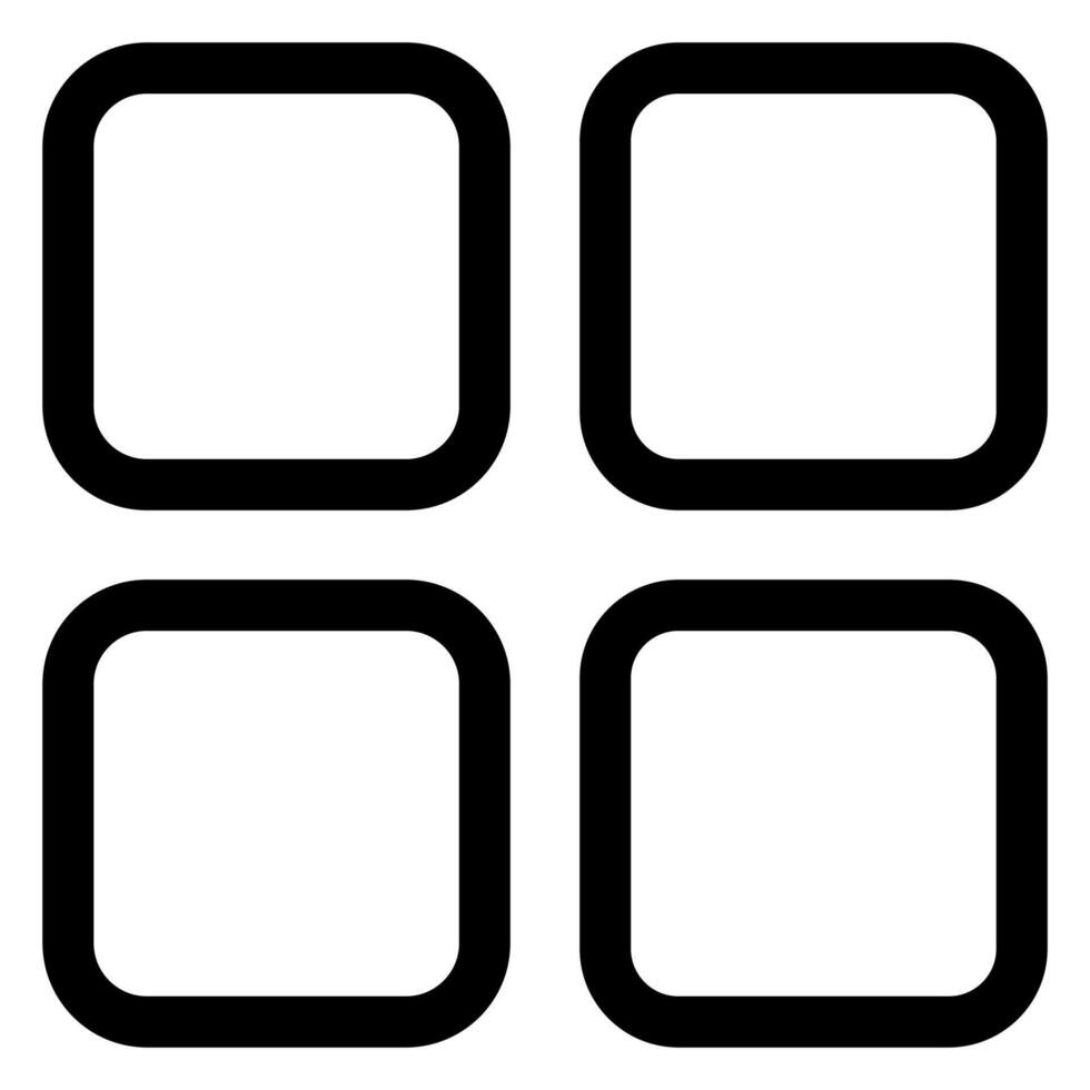 grid line icon illustration isolated on white background vector