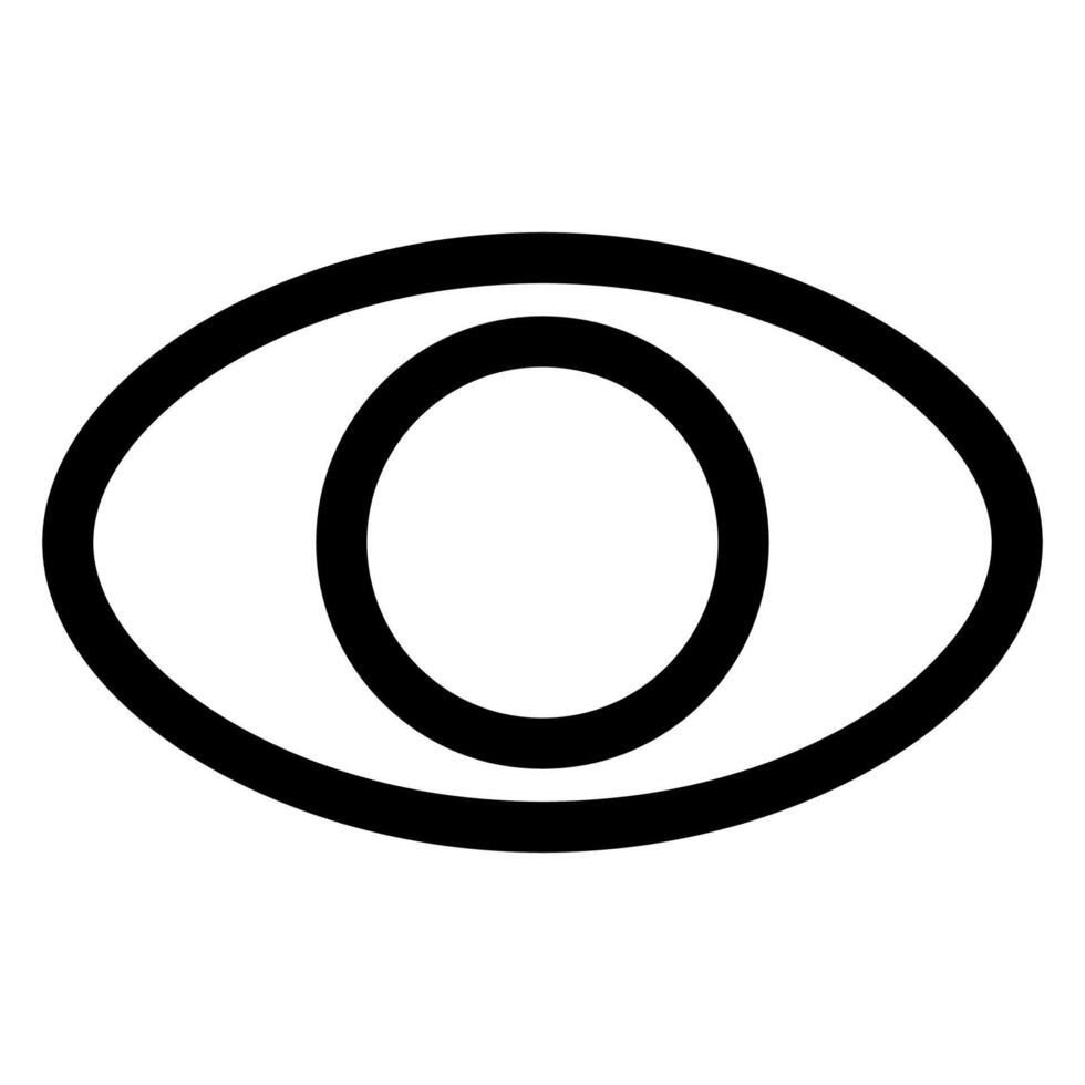 eye line icon illustration isolated on white background vector