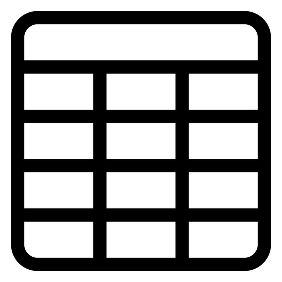 table line icon illustration isolated on white background vector
