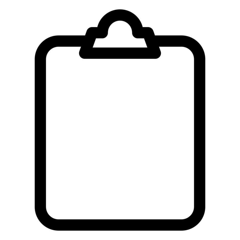 clipboard line icon illustration isolated on white background vector