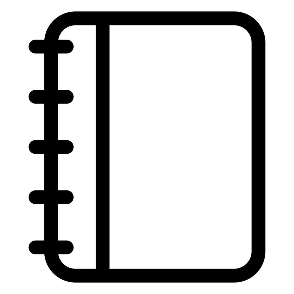 notebook line icon illustration isolated on white background vector