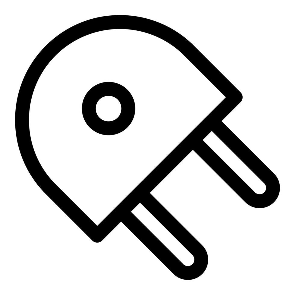 plug line icon illustration isolated on white background vector