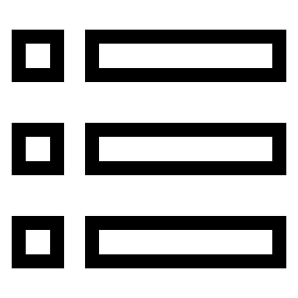 list line icon illustration isolated on white background vector