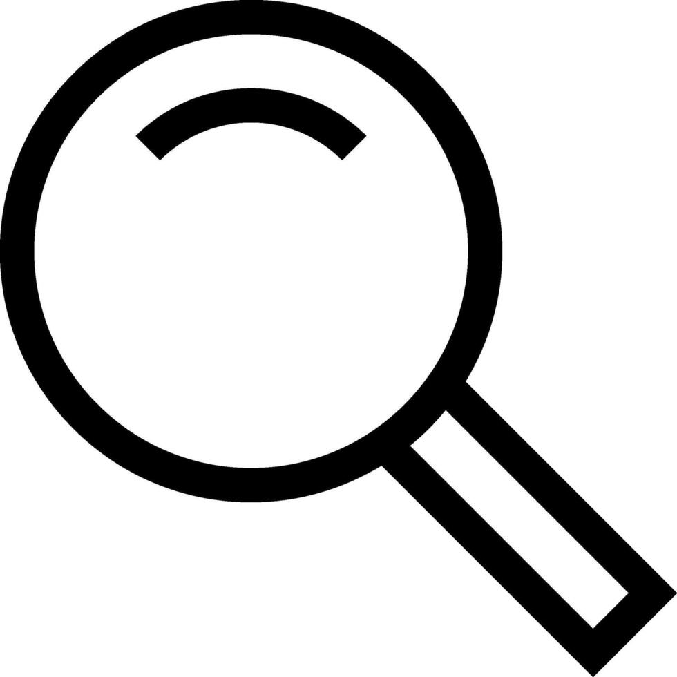 search line icon illustration isolated on white background vector