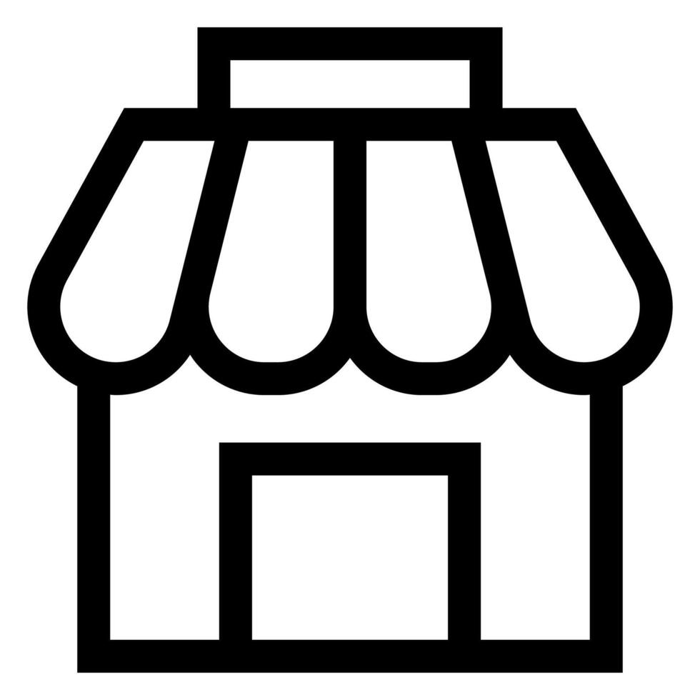 store line icon illustration isolated on white background vector