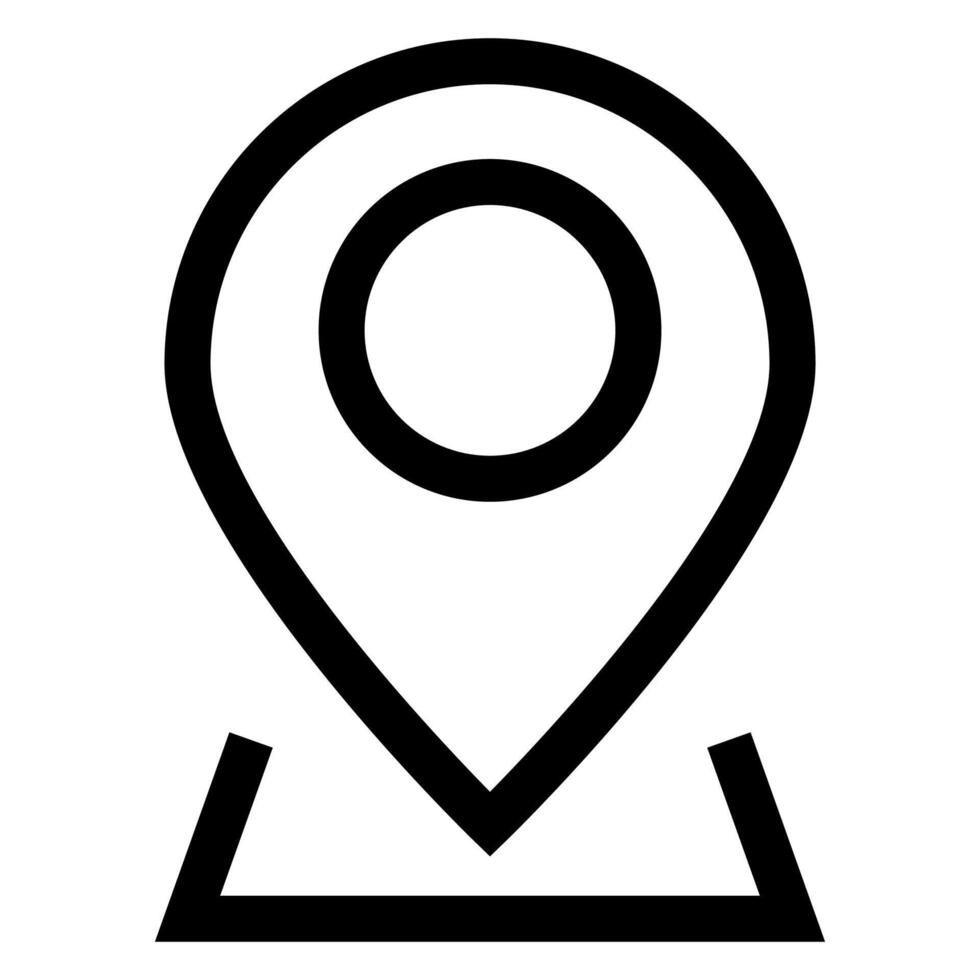 map line icon illustration isolated on white background vector
