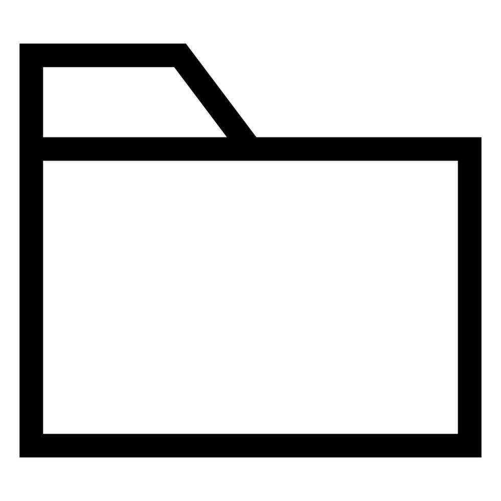 folder line icon illustration isolated on white background vector