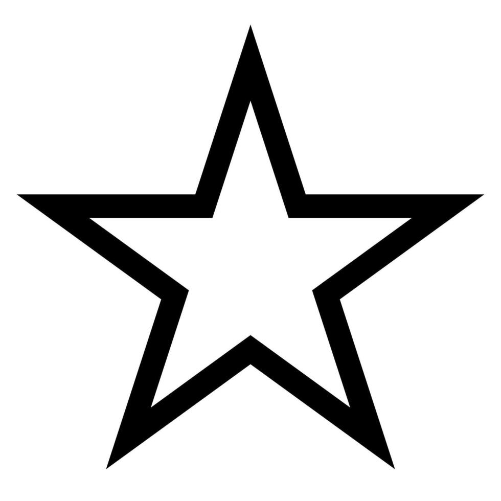 star line icon illustration isolated on white background vector