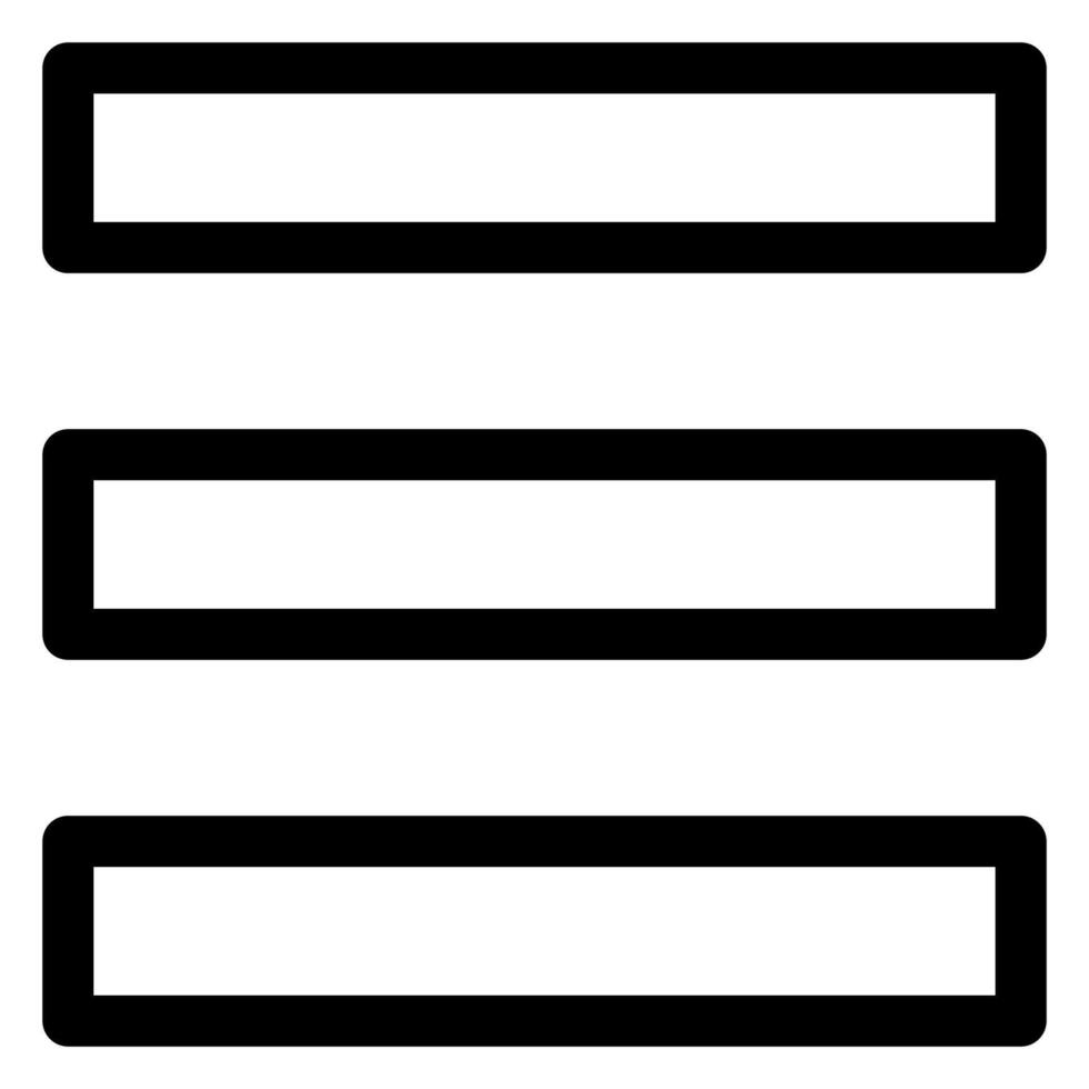 bars line icon illustration isolated on white background vector
