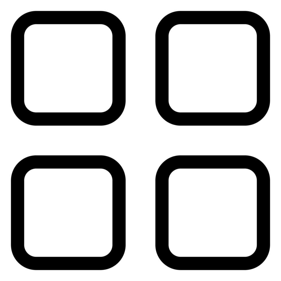 grid line icon illustration isolated on white background vector