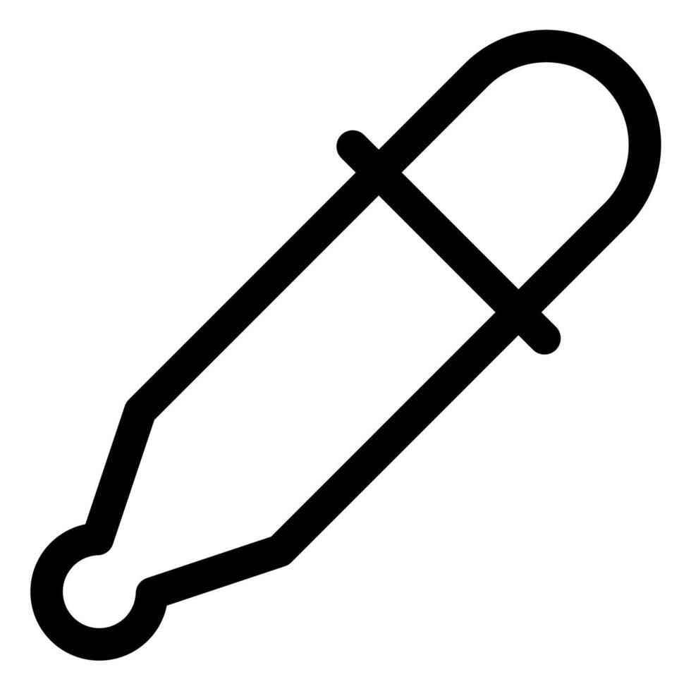 eye dropper line icon illustration isolated on white background vector