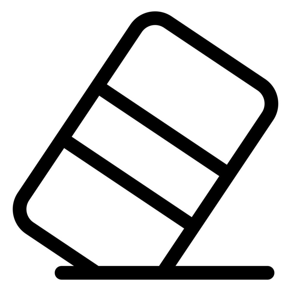 eraser line icon illustration isolated on white background vector