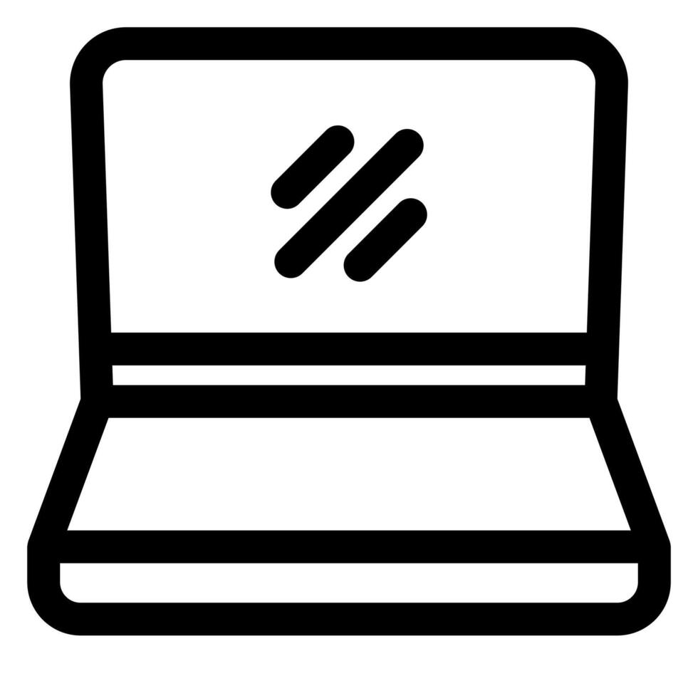 laptop line icon illustration isolated on white background vector