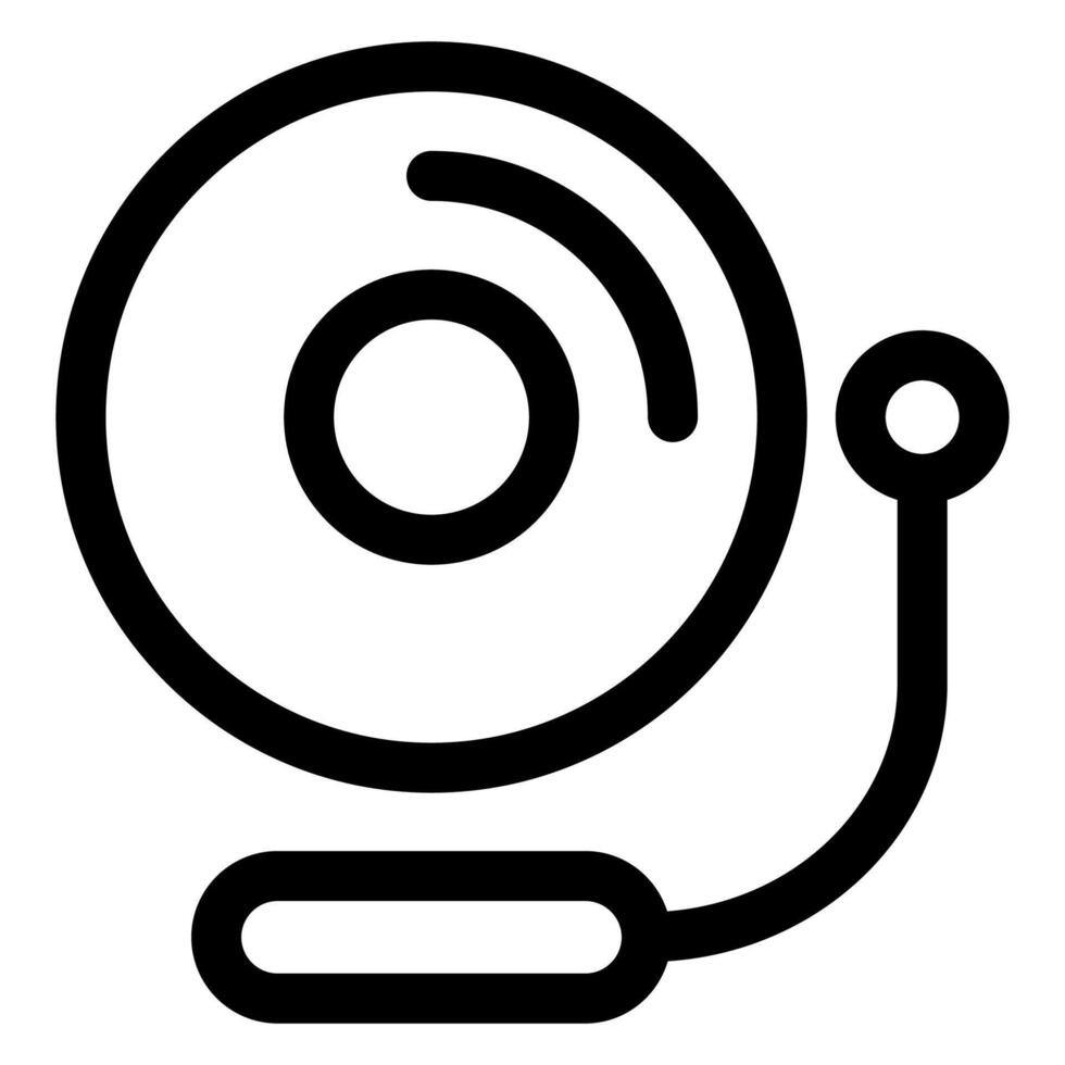 bell line icon illustration isolated on white background vector