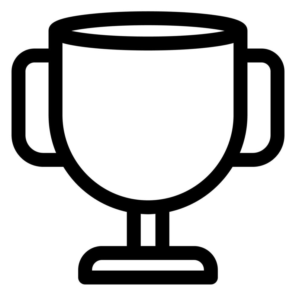 trophy line icon illustration isolated on white background vector