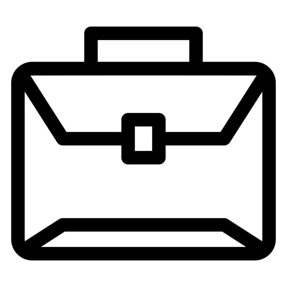 bag line icon illustration isolated on white background vector