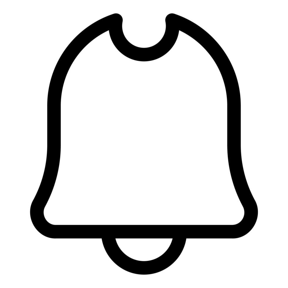bell line icon illustration isolated on white background vector