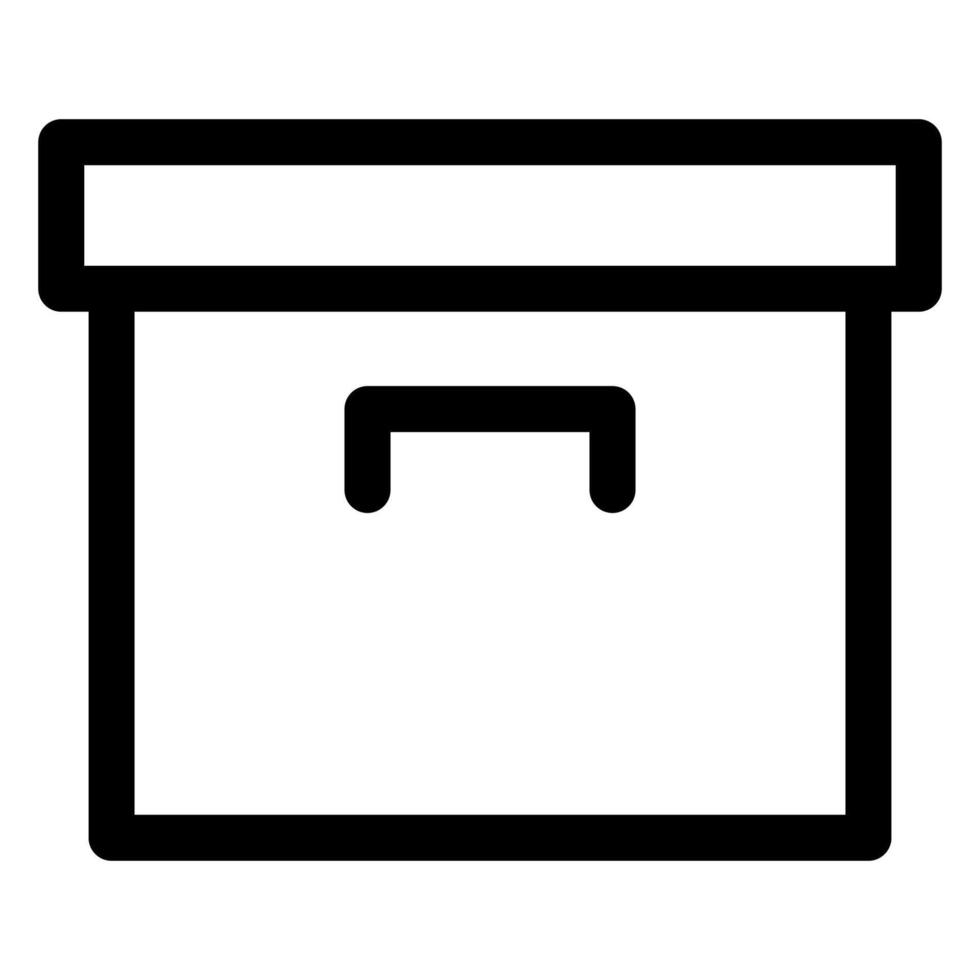 archive line icon illustration isolated on white background vector