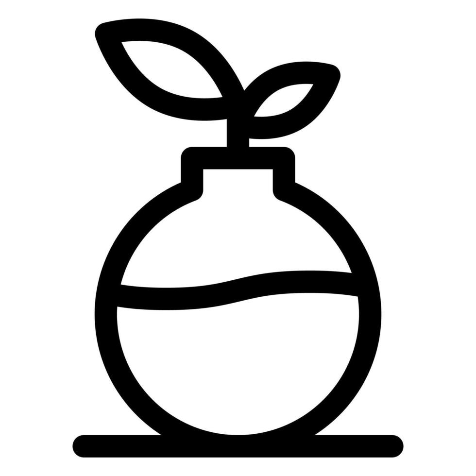 chem line icon illustration isolated on white background vector