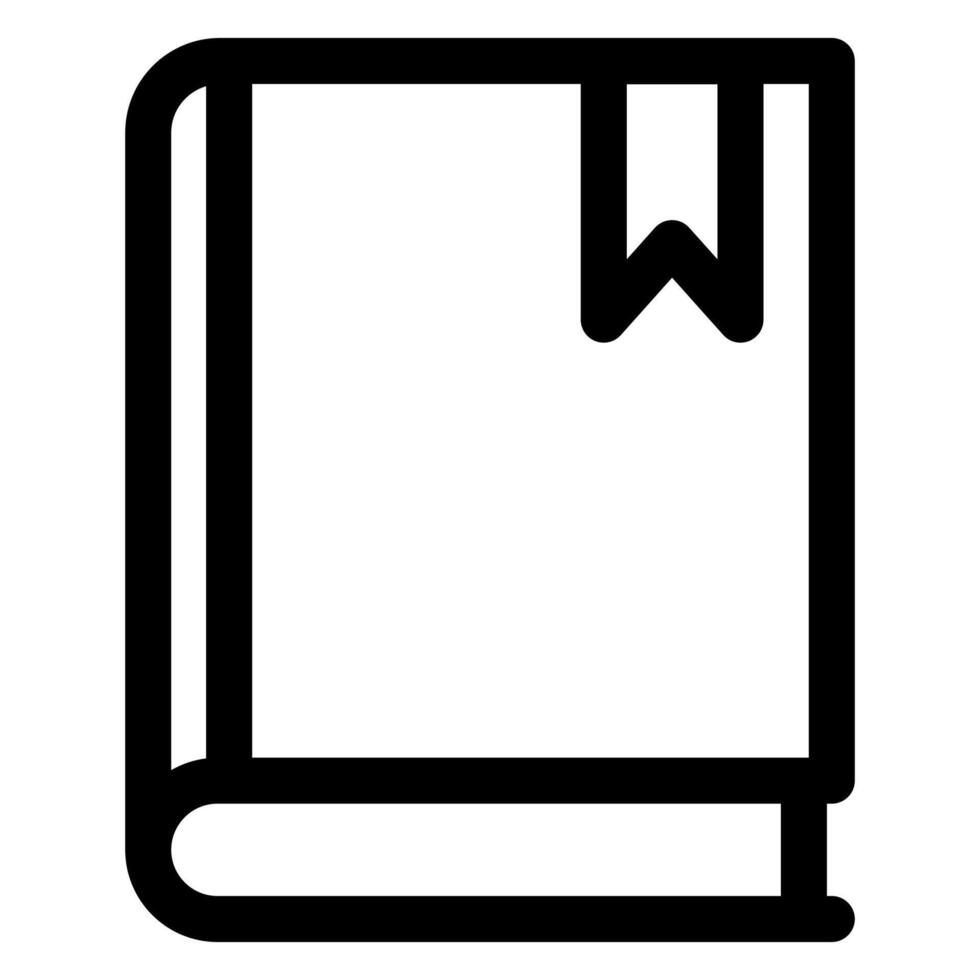 textbook line icon illustration isolated on white background vector