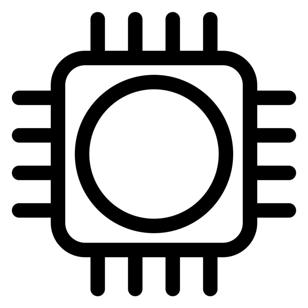 circuit line icon illustration isolated on white background vector