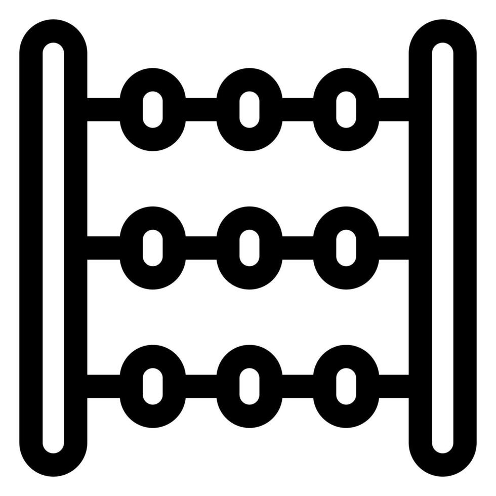 abacus line icon illustration isolated on white background vector