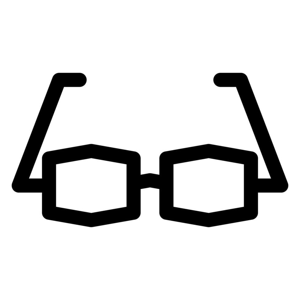 glasses line icon illustration isolated on white background vector