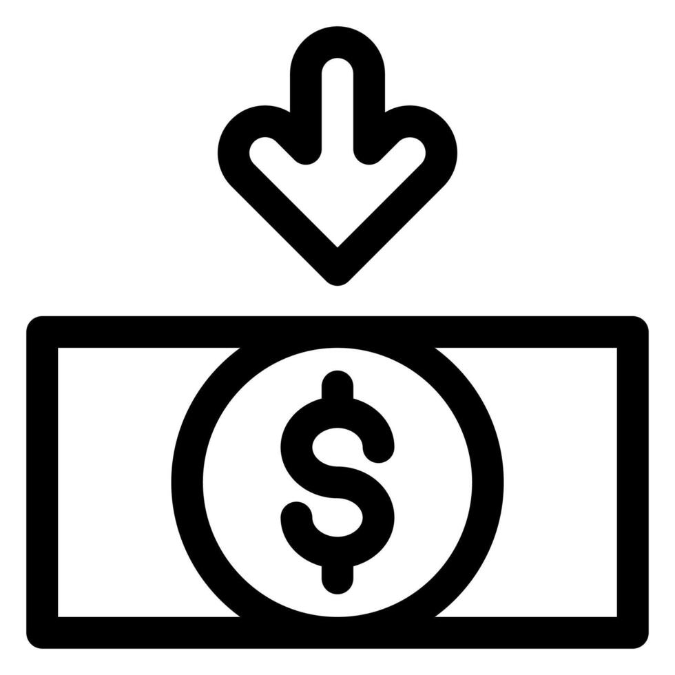 money line icon illustration isolated on white background vector