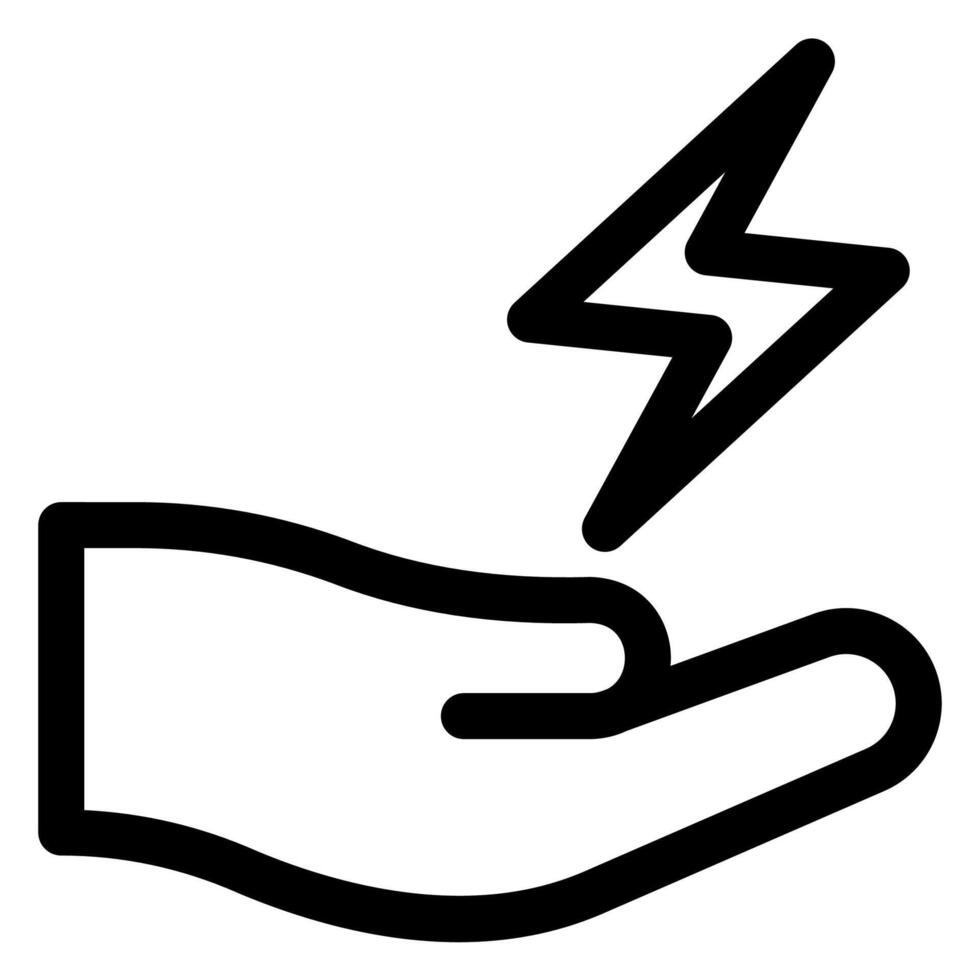 hand line icon illustration isolated on white background vector