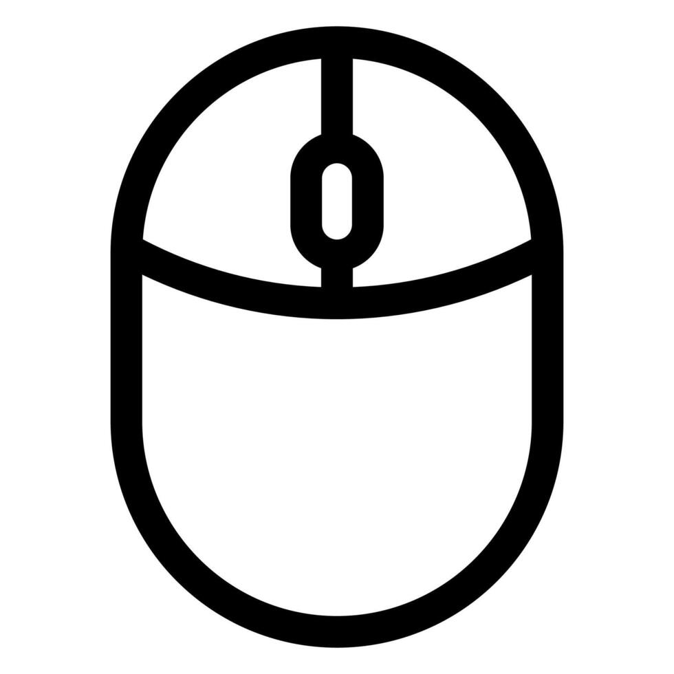mouse line icon illustration isolated on white background vector