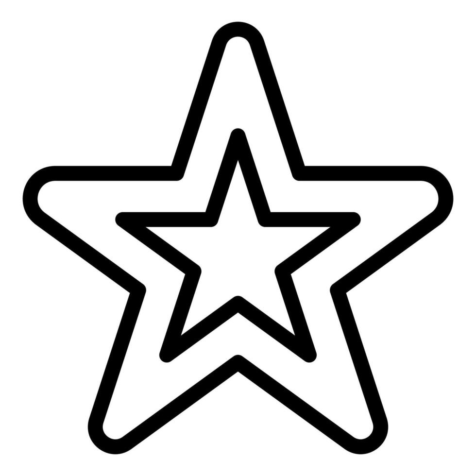 star line icon illustration isolated on white background vector