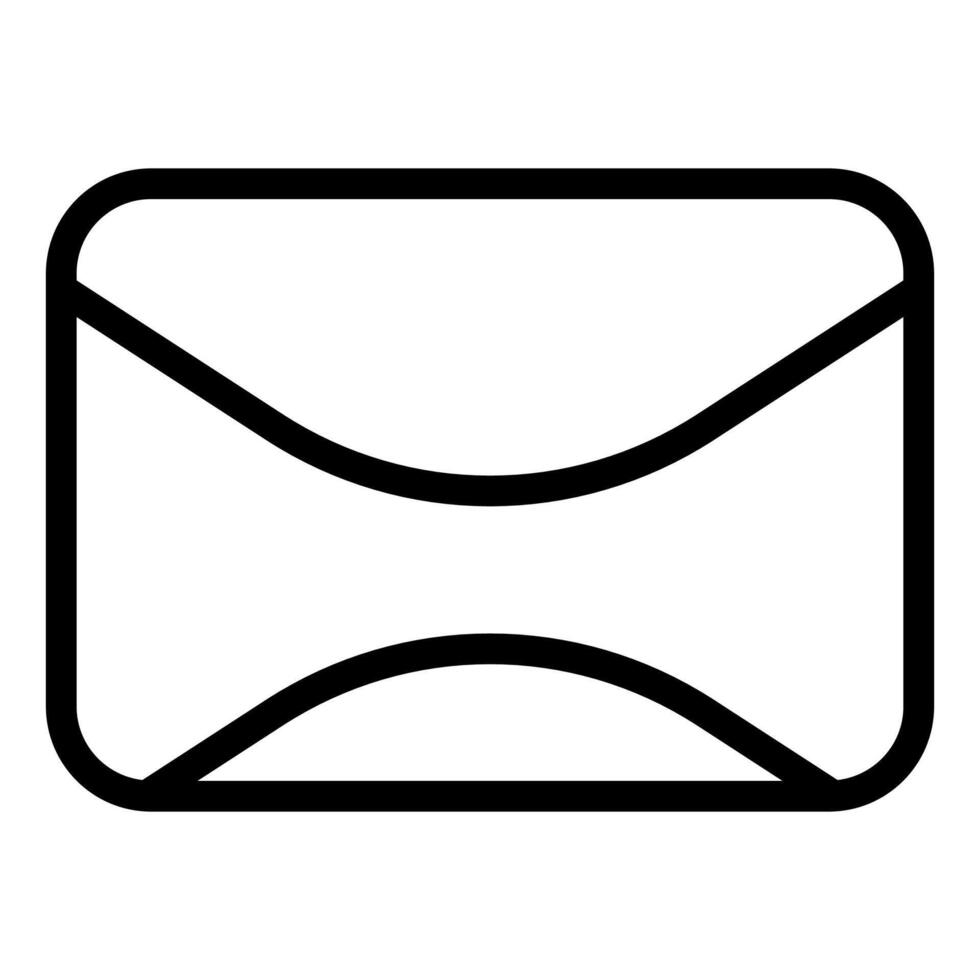envelope line icon illustration isolated on white background vector