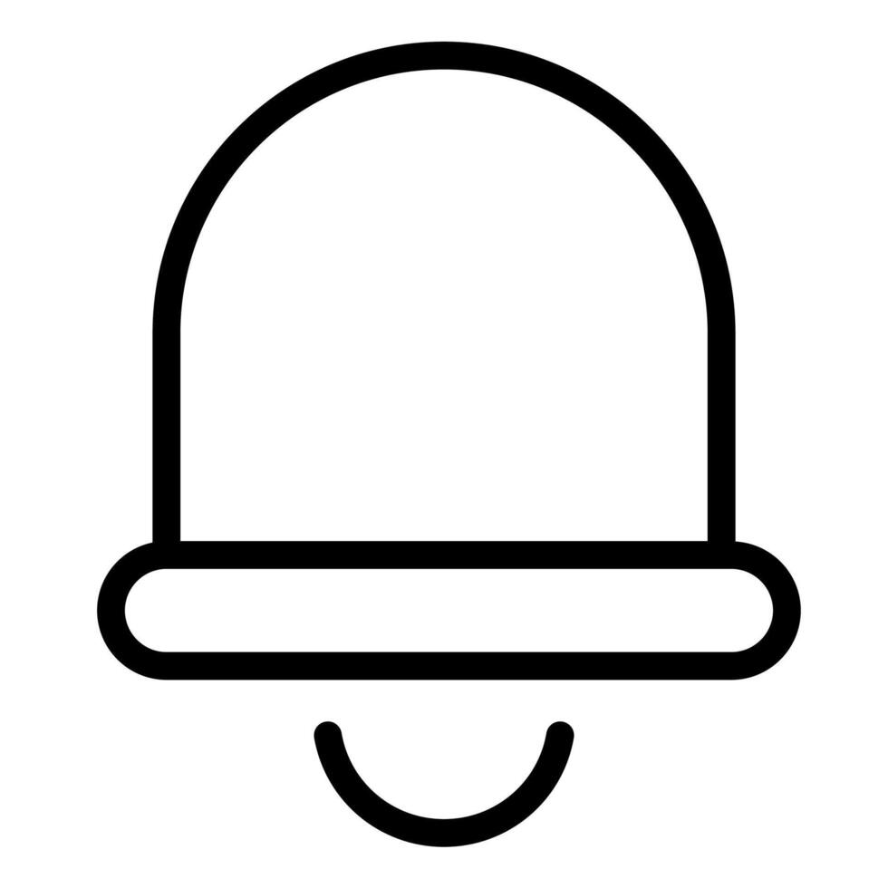 bell line icon illustration isolated on white background vector