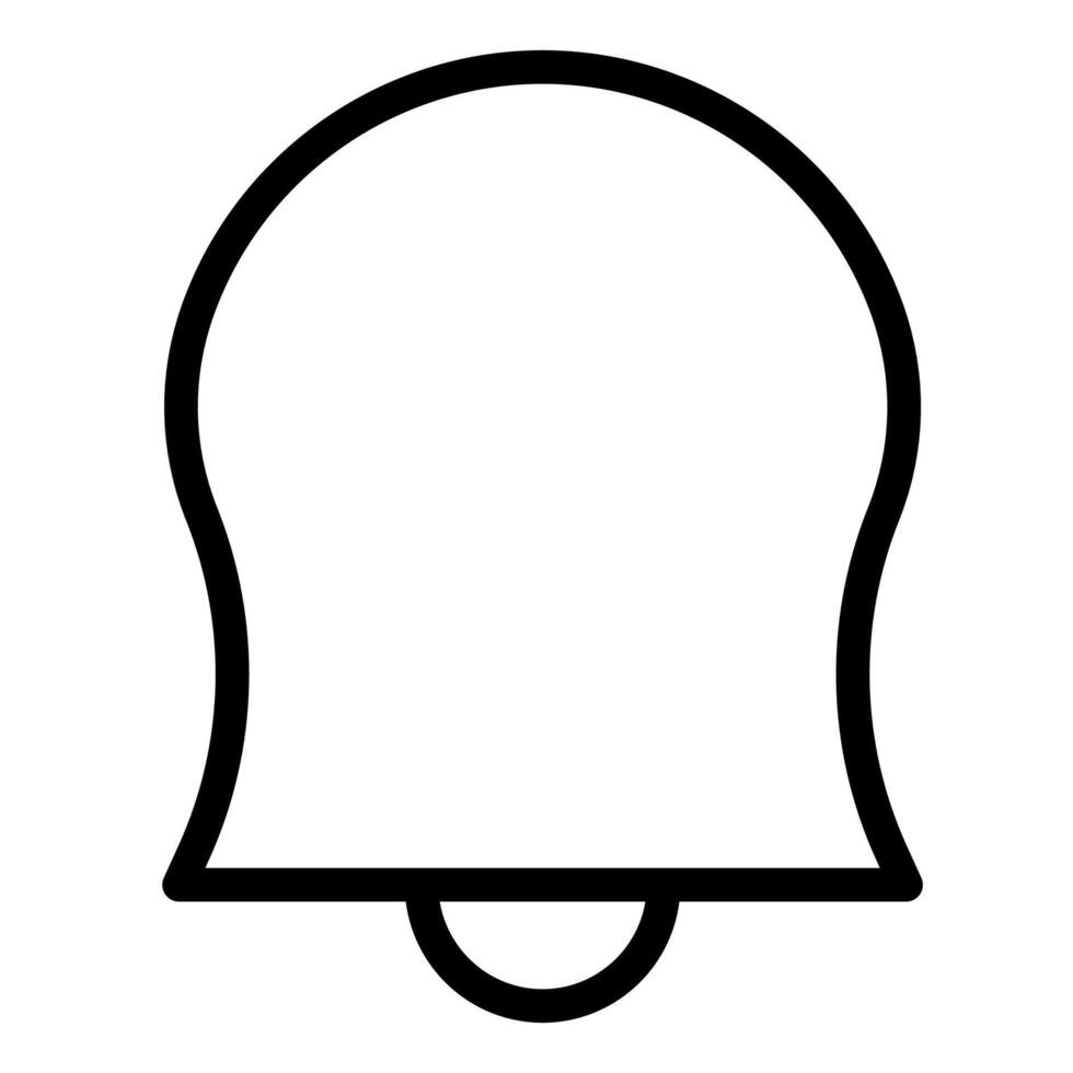 bell line icon illustration isolated on white background vector